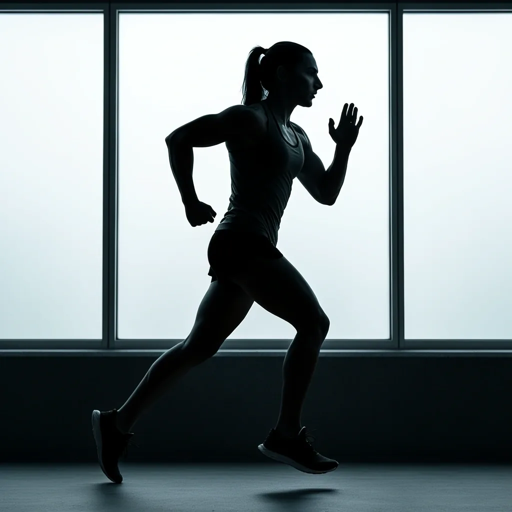 Athlete silhouette